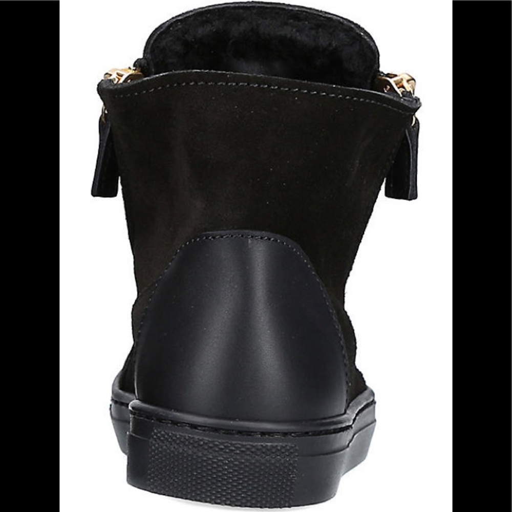 giuseppe zanotti NEW merino lined suede trainers - Picture 7 of 8